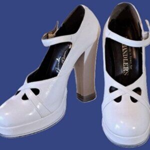NOS Vtg High Heeled Mary Jane Shoes 5.5